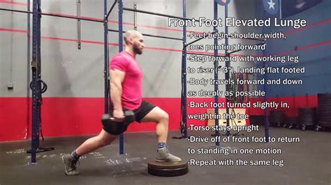 Front Foot Elevated Lunge Youtube