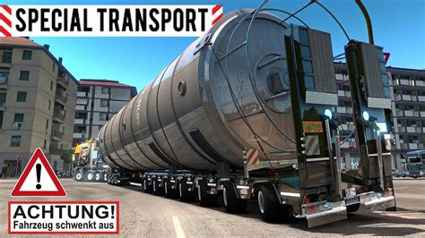 Ets Spezialtransport Xxl Schwertransport I Euro Truck Simulator