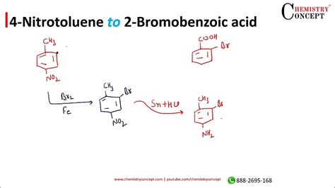 4 Nitrotoluene To 2 Bromobenzoic Acid Conversions Of Organic