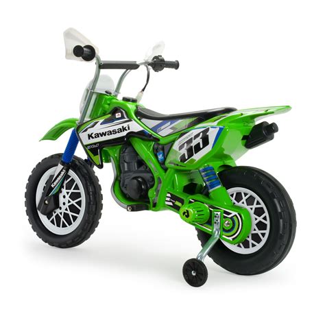 Injusa moto électrique pour enfants Cross Kawasaki 12V vert Internet Toys