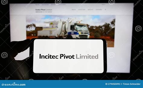 Person Holding Cellphone With Logo Of Australian Company Incitec Pivot