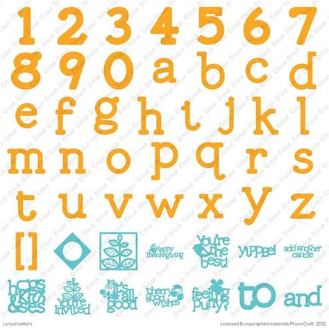 12 Best Cricut Lyrical Letters Images On Pinterest Cricut Creations