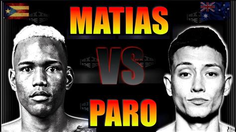 Subriel Matias Vs Liam Paro Set For Puerto Rico In June