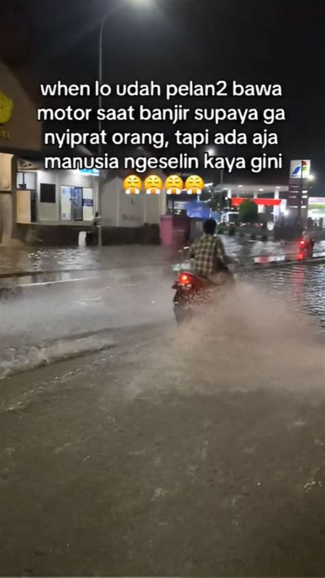 Ada Saja Pemotor Ngeselin Di Jalan Nekat Ngebut Di Tengah Para