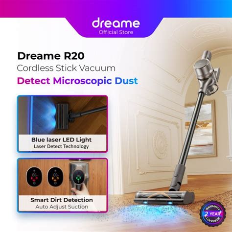 NEW Dreame R20 Bendable Cordless Vacuum Cleaner Laser Detect