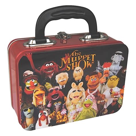 The Muppet Show Cast Tin Tote Lunch Box Puppets Retro Caddy Kermit Miss