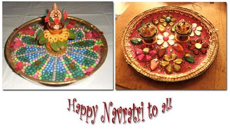 Thali Decoration Ideas During Navratri - K4 Craft