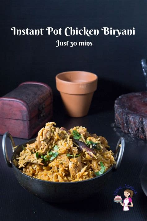 Instant Pot Chicken Biryani - Pressure Cooker Biryani - Veena Azmanov ...