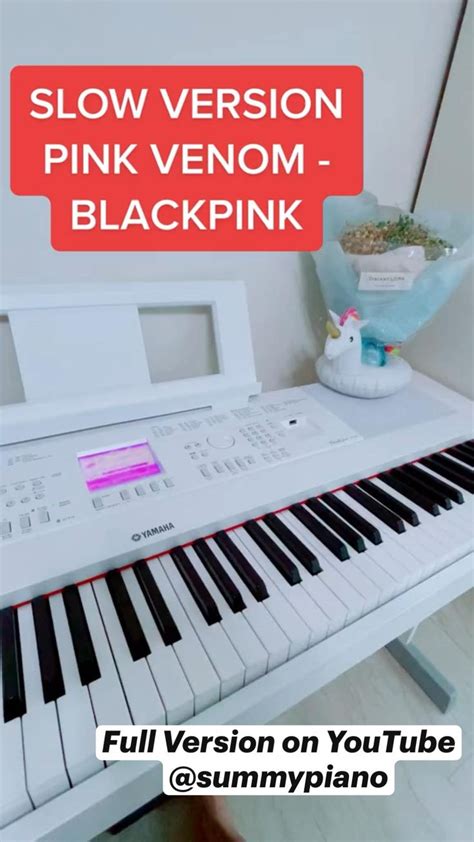 Slow Version: Pink Venom - BLACKPINK (Piano Cover) #pianocover in 2022 ...