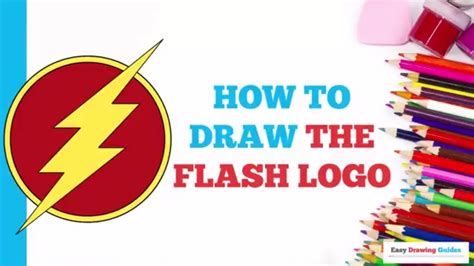 How To Draw The Flash Logo In A Few Easy Steps Drawing Tutorial For