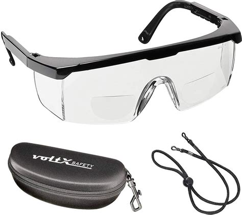 Voltx Classic Bifocal Safety Glasses Clear 10 Dioptre With Case