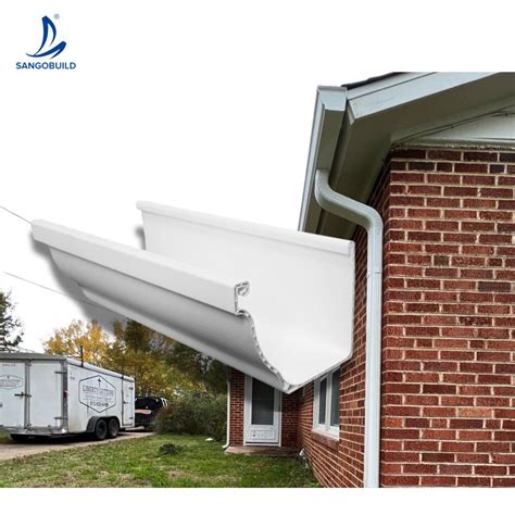 Anti UV K Style PVC Rain Gutter System For Roof Drain Roof Water Pipe