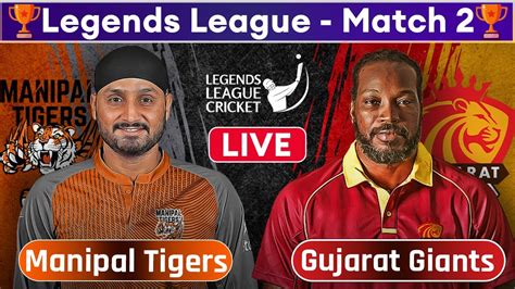 Live Manipal Tigers Vs Gujarat Giants 2nd Match Legend League