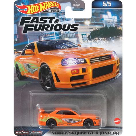 Hotwheels Premium Fast And Furious Nissan Skyline Gt R Bnr