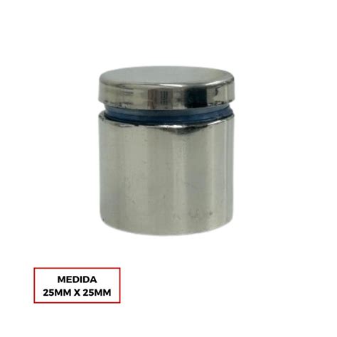 PROLONGADOR AÇO INOX 25 MM X 25 MM AÇO INOX BRILHO Prolongador em Aço