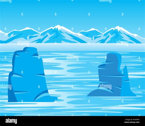 Arctic landscape with iceberg Stock Photo - Alamy