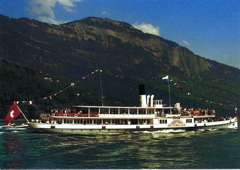 Ds Unterwalden Raddampfer Dampfschiff Vierwaldst Ttersee Kaufen