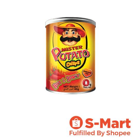 Mister Potato Crisps 45g Hot Spicy PMXD Mr Potato Chips Shopee