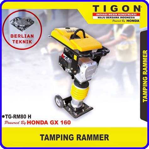 Jual Tamping Rammer Stamper Tigon Tg Rm H Honda Gx Shopee