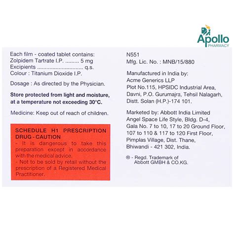 Zolfresh Tablet S Price Uses Side Effects Composition Apollo