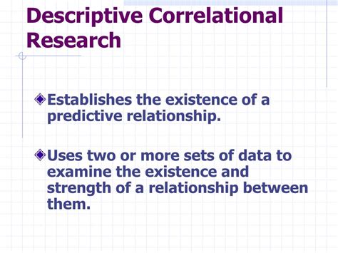 Descriptive Correlational Research Design Definition