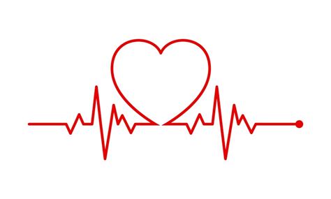 Heart rhythm set electrocardiogram ecg - ekg Vector Image