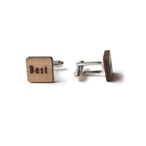 Best man cufflinks - One Happy Leaf