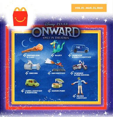 2020 McDONALD'S Disney Onward Pixar HAPPY MEAL TOYS Choose Toy or Set Toys & Hobbies hab-metal ...