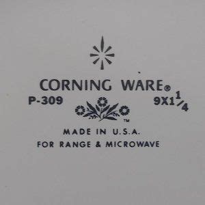 Corningware Kitchen Corning Ware Pie Plate Dish Blue Cornflower P