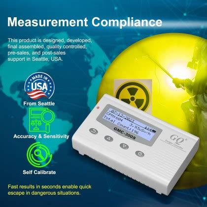 GQ GMC 300S Digital Nuclear Geiger Counter Alpha Beta Gamma Tritium