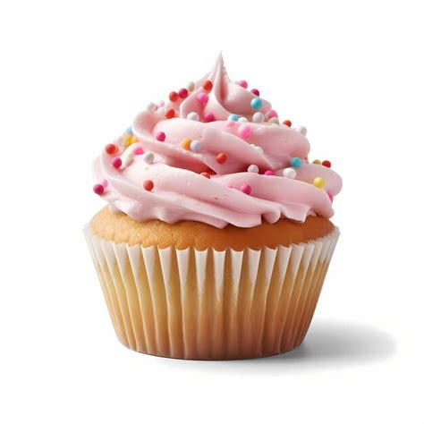 Premium AI Image | Photo of rainbow sprinkles on a delicious cupcake ...