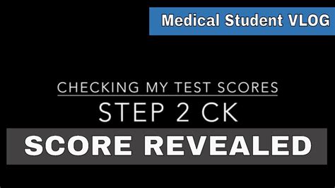 Usmle Step Ck Score Results Score Revealed Youtube