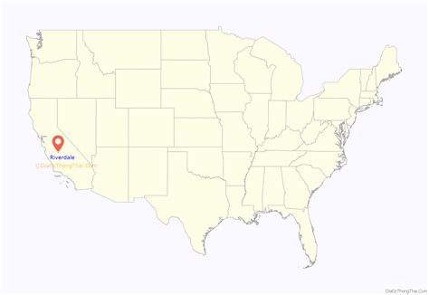 Map of Riverdale CDP, California