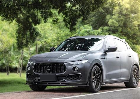 For Maserati Levante 2016 2023 Real Carbon Fiber Front Lip Rear