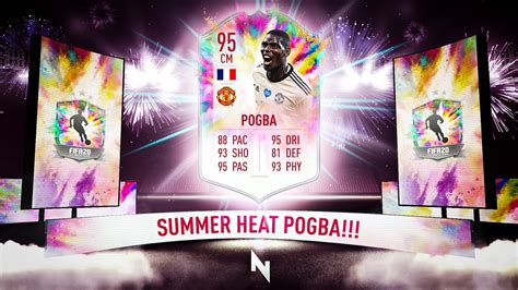 95 SUMMER HEAT PAUL POGBA SBC FIFA 20 Ultimate Team YouTube