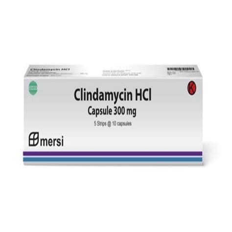 Jual Clindamycin 300 Mg 1 Strip 10 Capsul Gen Mersi Shopee Indonesia