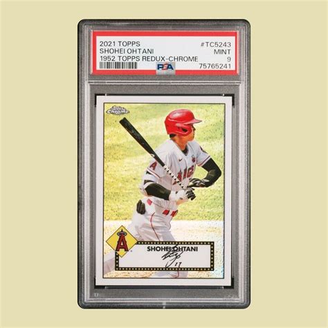 2021 Topps 1952 Topps Redux Chrome Shohei Ohtani PSA 9 Los Angeles