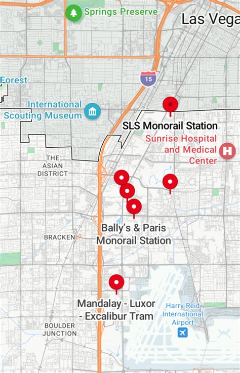Las Vegas Tram Stops Guide