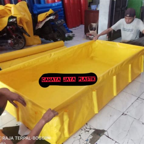 Jual Kolam Terpal Slot X X Cm Pvc Orchid Plus Pembuangan Tanpa Rangka