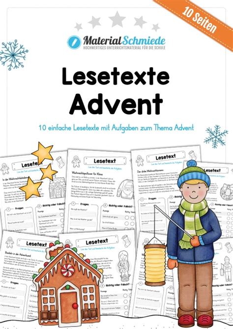 10 Abschreibtexte Thema Advent