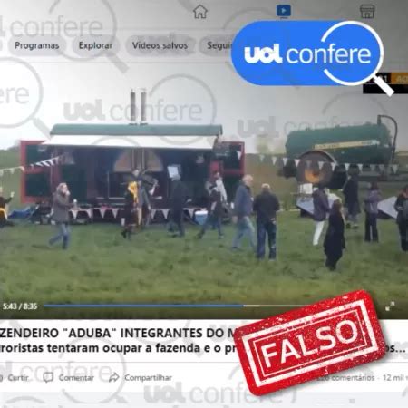 Falso Falso Que V Deo Mostre Agricultor Argentino Jogando Fezes No