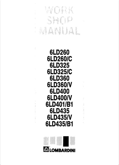 Lombardini 530 Repair Manual 8