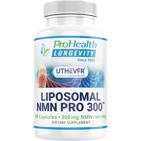 Prohealth Longevity Liposomal Nmn Pro 300 Featuring Uthever 300 Mg