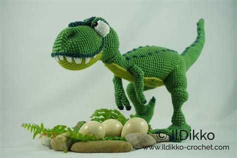 Amigurumi H Kel Muster T Mo Der T Rex Deutsche Anleitung Etsy