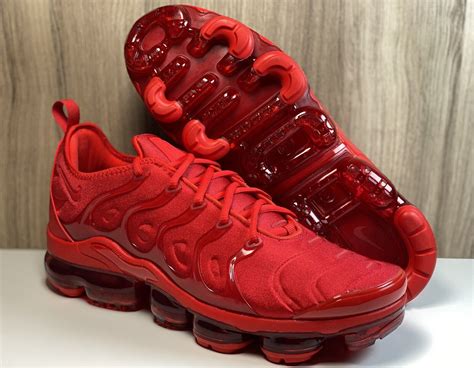 Nike Air Vapormax Plus Triple Red University Red Cw6973 600 Mens Size 11 Ebay