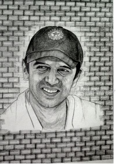 Rahul Dravid (The Wall) - Atul's Sketchings