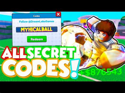 All New Secret Codes In Goal Kick Simulator Codes Roblox Goal Kick