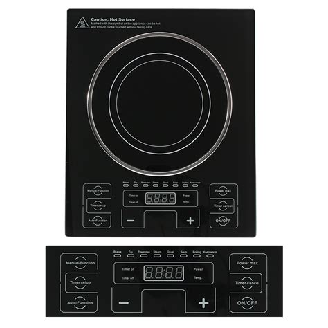 Ultra Thin Body 1800w Electric Single Induction Cooktop Burner Cooker With Low Noise Hot Plate