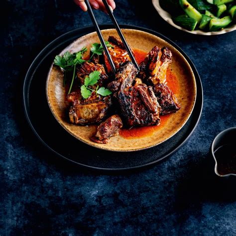 Sticky Gochujang Beef Short Ribs Recipe Beef Short Rib Recipes Beef