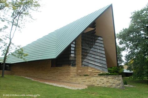 First Unitarian Church, Madison, WI. Architect Frank Lloyd Wright ...